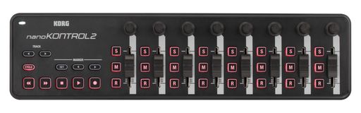 KORG(コルグ) MIDIコントローラー nanoKONTROL2 DTM/コンパクト/コントローラー/USB/パスパワー/ソフトウェアライセンス込み ブラック NANOKNTRL2-BK｜Happy night Rainbow