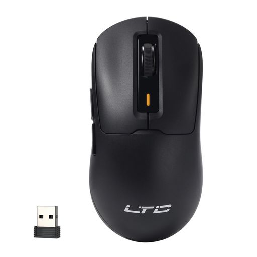 LTCGM024トライモードワイヤレスゲーミングマウス、59g超軽量エルゴノミックゲーミングマウス2.4GHz/BT/有線、6段階DPI4800最大、1000Hz、5つのプログラム可能なボタン、プロ仕様ソフトウェア