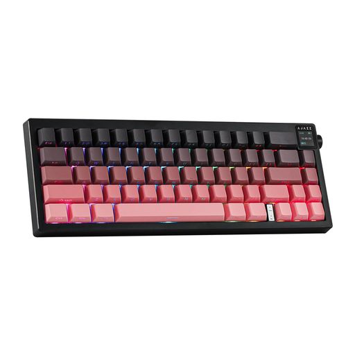 【新登場】MechLandsAJAZZAK65065%ガスケットメカニカルキーボード0.85インチTFTスクリーンとノブ付き3モードワイヤレスゲーミングキーボード5000mAhバッテリー