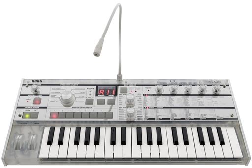 KORG コルグ アナログ モデリング シンセサイザー microKORG Crystal 20周年記念モデル ボコーダー 電池駆動可 37鍵 マイク付属|Happy night Rainbow