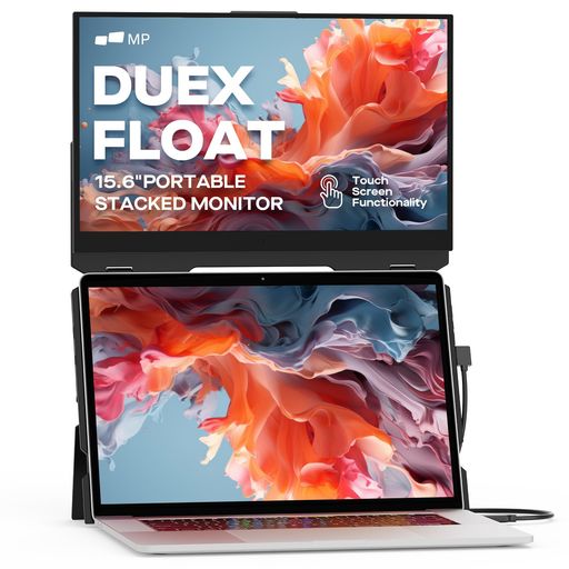 可動性絵素DuexFloat携帯型管する、15.6inFHD1080PIPSウルトラスリムノートパソコンスクリーンエクステンダー、USBA/USB