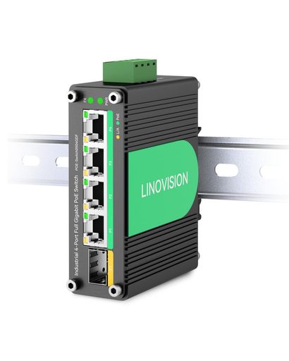 LINOVISION実業用4界面ソーラーPoE取り替えっこ、ギガビット相応う、DC9~57V余ったワット数インプット、SFP繰り上げる繋がり付き添い人の12VPoEこしき、IEEE802.3af/at総値積もり120W、ソーラーワット数/RV貨物自動車/