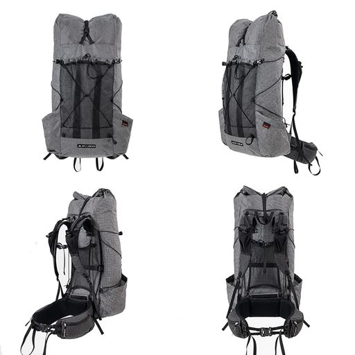 3FULGEARバックパックULTRA200x生地PU140000mm950g超軽量強靭かつ35+10L大容量15kg耐荷重登山リュック頑丈通気性柔軟高強度素材徒歩キャンプ男女兼用防水厚手ショルダーハイキングバッグ