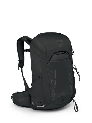 OSPREY TEMPEST 26L レディース 軽量 ハイキングバックパック ヒップベルト付き ブラック/コールグレー｜Happy night Rainbow