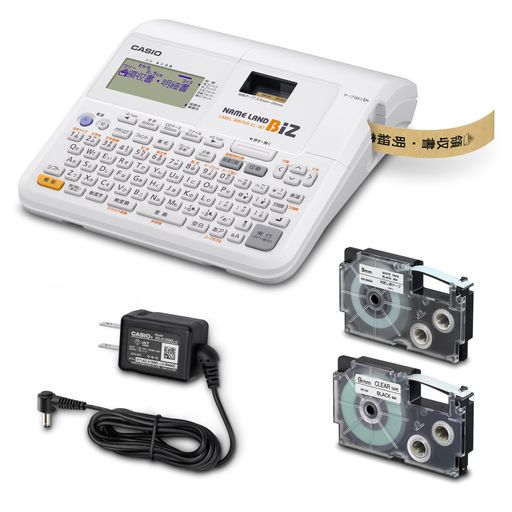 カシオラベルライターネームランドBIZスタンダードモデルKL-M7テープ付セットKL-TM7(3.5mm-24mm幅)