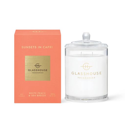 GlasshouseFragrancesカプリメモワールキャンドル天然大豆ワックスブレンド