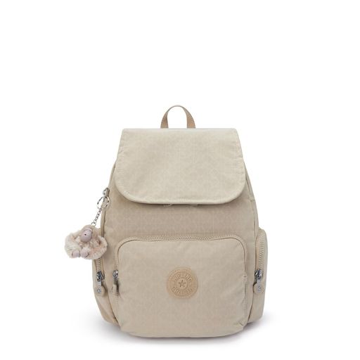 CITY ZIP S Sign Beige Emb KI563496A 13l|Happy night Rainbow