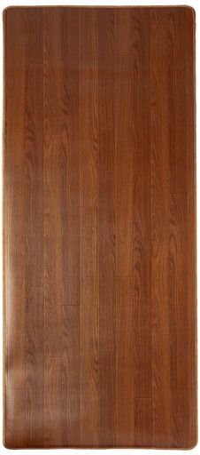 木目調サッと拭けるロングマット80x180チーク6206