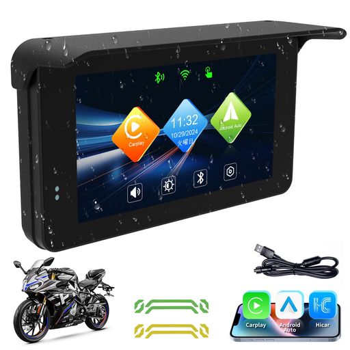 hikkymei0104専用　バイクディスプレイ Amazon.co.jp: 【2024進化モデル】バイクディスプレイオーディオ