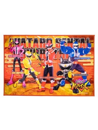 アサヒ興洋暴太郎戦隊ドンブラザーズレジャーシートピクニックマットSサイズレッド約W60xH90cm画像