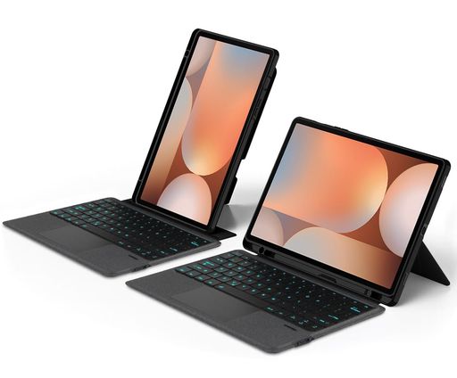 縦/横置き対応GalaxyTabS6Lite10.4インチ(2020/2022/2024)キーボードケースタッチパッドバックライト付きマグネット式分離式シャオミカバーギャラクシーTabS6Lite用キーボード