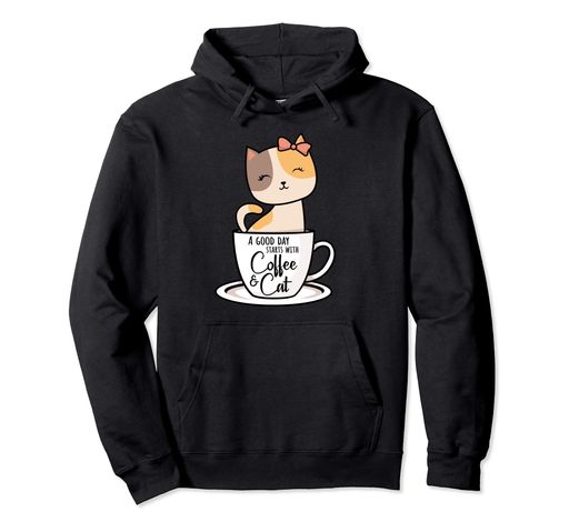 コーヒー猫パーカー