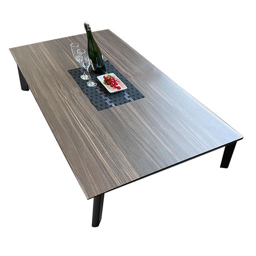 アルファタカバ 座卓テーブル 幅140 座卓 テーブル 幅140cmx奥行85cmx高さ39.7cm ローテーブル 140 リビングテーブル ロックス (ウォールナット)【2梱包】木製脚｜Happy night Rainbow
