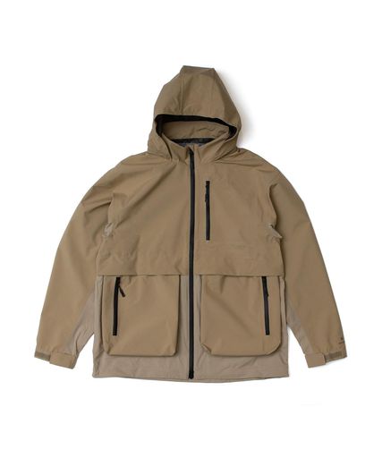 スノーピーク(snowpeak)SYMPATEXHybridRainJacketJK-25SU701レインジャケットレインコートメンズレディースBEIGEL