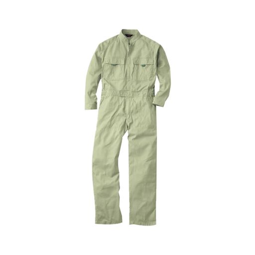 [SOWA]つなぎ9000オーバーオール続き服長袖16カラー(6Lライトオリーブ)