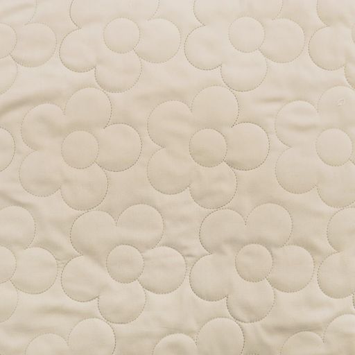 日本紐釦取り引き(NipponChuko)花柄キルトキルティング出どころ巾約100cmx7mカットグレージュHANAQL-5-7M