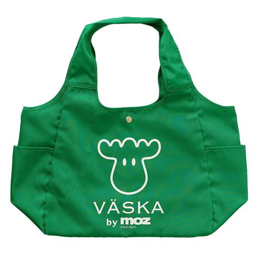 [VASKAbymozヴェスカバイモズ]トートバッグエコバッグレディースmoz北欧デザインかわいいおしゃれエルクヘラジカVSPC-01Aグリーン