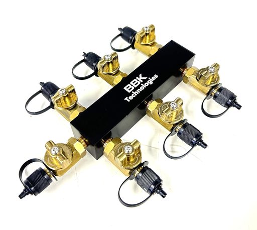 BBKフロン回収用ヘッダー(6連結・オールバルブタイプ)VHD-6