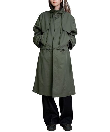 [ノラリリー] Stand Collar Docking Trench Coat223542044270JAN4570132014788｜Happy night Rainbow