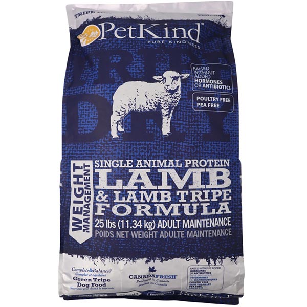 ■PetKind ペットカインド トライプドライ ウェイトマネージメント SAP子ヒツジ 素粒子 11.34kg