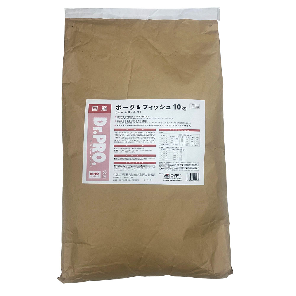 ■【Dr.PRO】豚肉＆銀鱗 オール上演 10kg○ ドッグフード-犬用品-ペット・ペットグッズ
