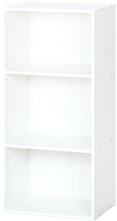 【P10倍：4/4 20:00 - 4/10 01:59】カラーボックス 3段 2個セット 収納棚 幅41.8×奥行29×高さ89cm ホワイト