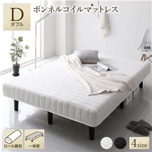 【SALE：4/10 07:00 - 4/14 01:59】脚付きマットレス 通常丈ダブル ボンネルコイル 脚20cm ハイタイプ