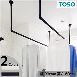 【SALE：4/10 07:00 - 4/14 01:59】ハンギングバー 吊り下げ 約90cm×60cm 天井付けCタイプセット 日本製 toso