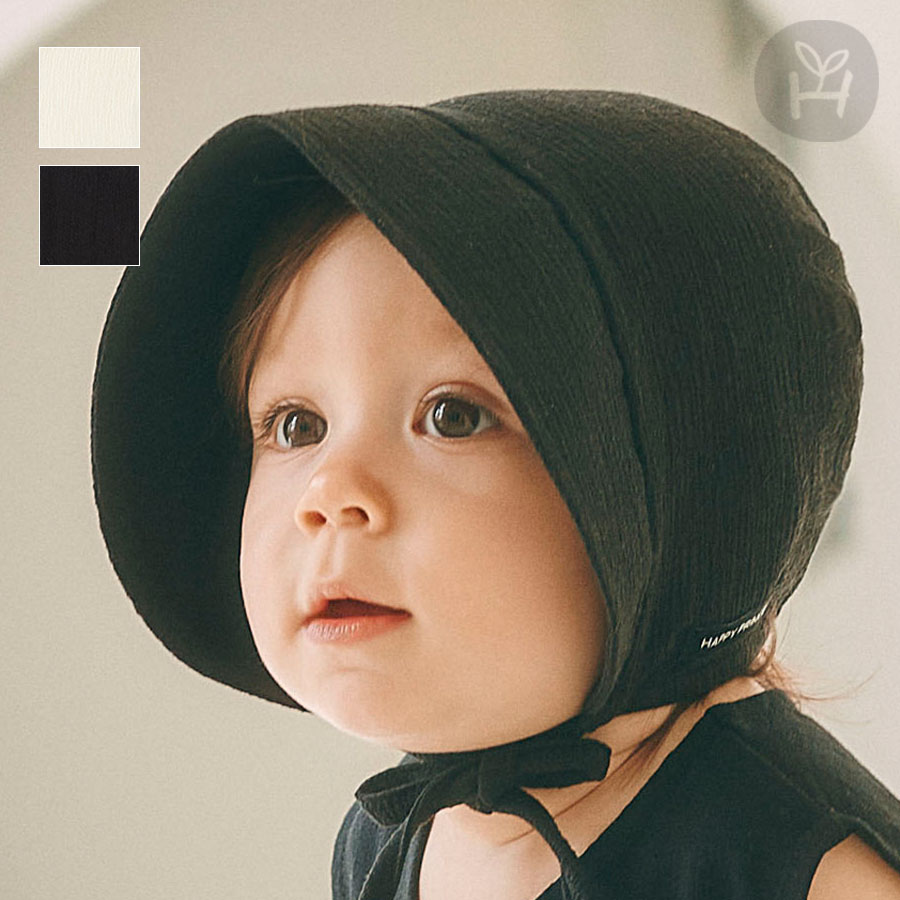 楽天市場】デュイ ベビー ボンネット 帽子 ブラック ホワイト