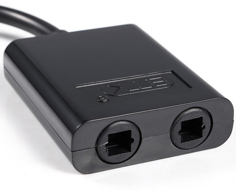 楽天市場 送料無料 2分配 光デジタル オーディオスプリッター光角型 1入力 2分配 角型 オス 角型 メス 2 分配器 Spdif S Pdif ブラック 2分配器 1台の信号源で2台 2台の信号源で1台 Happy Smiles