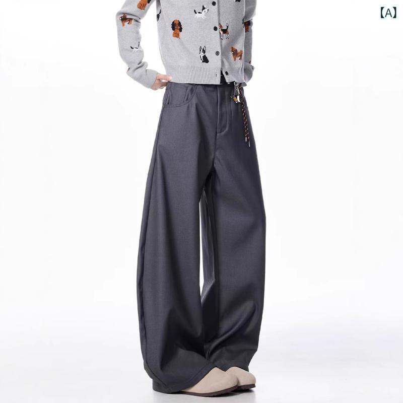 スラックス カーブパンツ ワイドパンツ 秋冬 立体裁断 脚長効果 センタープレス ボトムス ズボン カジュアル 落ち感 ゆったり 10分丈 ウエストゴム ストレッチ 通年 シルエット 無地 シンプル お出かけ 通勤 通学 普段使い ユニセックス ロングパ