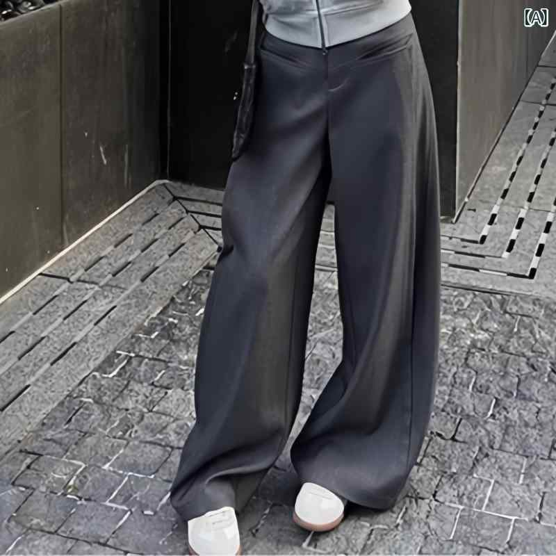 ワイドパンツ レディース ハイウエスト スラックス ストレートシルエット 脚長見え 上品見え オフィス カジュアル 通勤 30代 40代 50代 ゆったり 体型カバー 大きいサイズ 秋冬 厚手 ロング丈 フルレングス 無地 ボトムス パンツ きれいめ フ