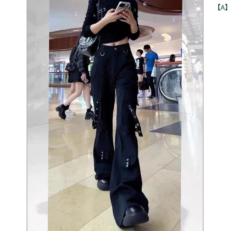 ワイドパンツ レディース 裏起毛 ハイウエスト カーゴパンツ 裾フレア 脚長効果 細見え ストリート系 ワークパンツ 暖かい 厚手生地 ボトムス 動きやすい 冬用 防寒対策 普段使い モード系 股上深め 体型カバー ヒップホップ ダンス フルレン
