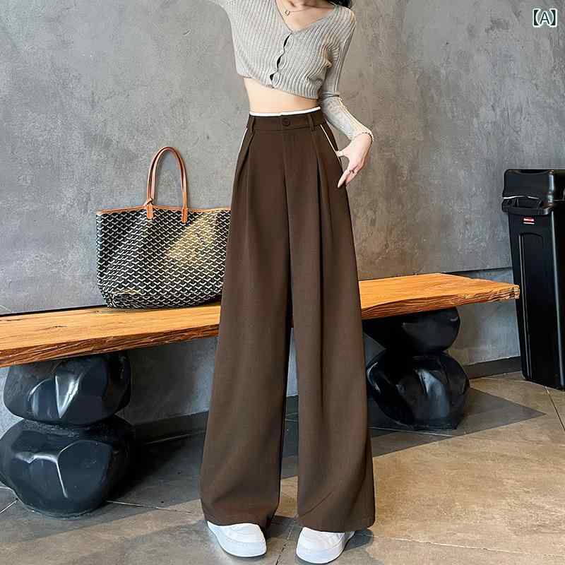 スラックス レディース ワイドパンツ センタープレス 落ち感 脚長効果 美脚シルエット 洗える ボトムス オフィスカジュアル きれいめ 通勤 事務服 フォーマル ロングパンツ ストレート 無地 楽ちん 体型カバー ウエストゴム ゆったり 股上深め 大人