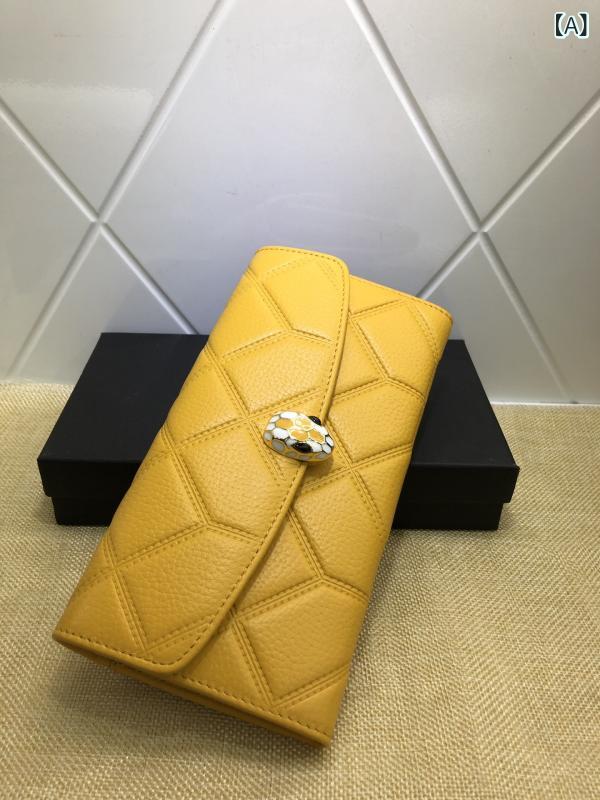 レディース長財布 革 牛革 キルティング 二つ折り財布 大容量 カード収納 レザー ウォレット 菱格子 上品 贈り物 フォーマル カジュアル 整理しやすい 丈夫 長持ち 抜群の収納力 シンプル ファッション 小物 雑貨 婦人用 皮財布 サイフ
