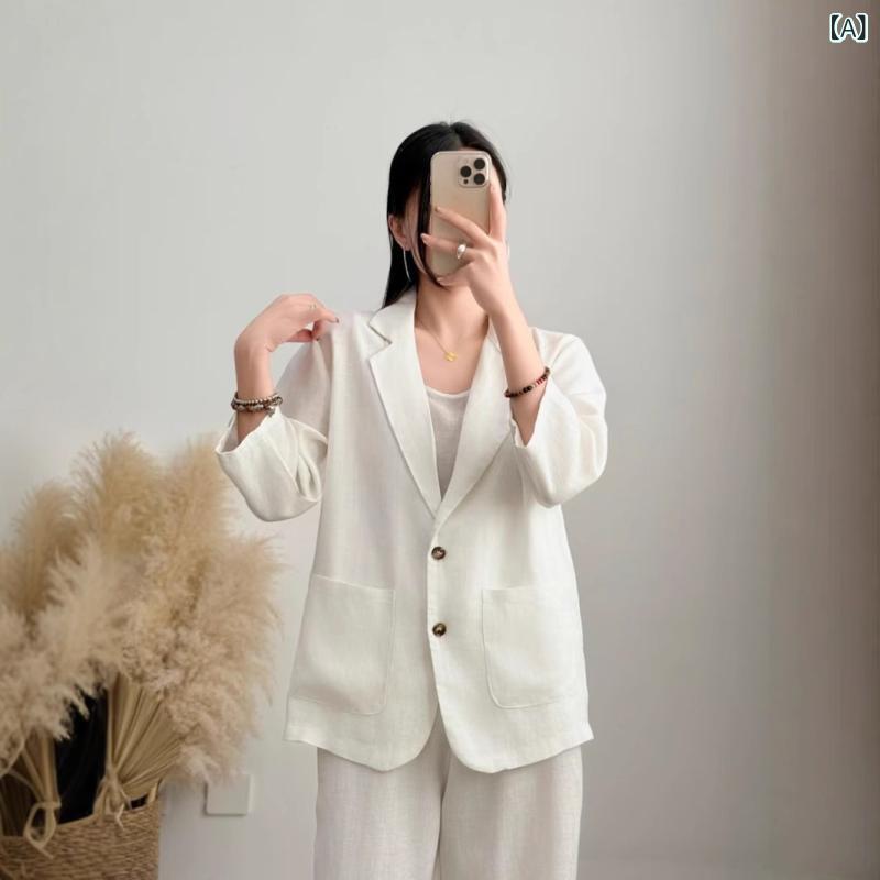 テーラードジャケット リネン 綿麻 ヘリンボーン 2つボタン 美シルエット 通気性 軽い オフィスカジュアル きれいめ 涼しい 蒸れにくい 事務 30代 40代 50代 大人 コーデ ナチュラル 動きやすい 通勤 冷房対策 紫外線対策 薄手 春夏