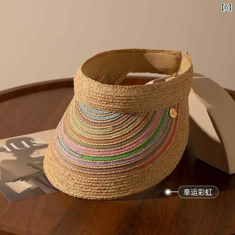 サンバイザー 麦わら帽子 ラフィア レディース 津液広 紫外線覆面すること 高通気 折りたたみ 日おおい 旅する ガーデニング 競技大会 冷やりとした 原料品感 重視 太陽の光 差し固める 軽さ パウダーコンパクト 色彩設計  夏 雑貨 定番 蒸れにくい ほっつき歩く 出掛ける 当てはめる 今めかしい 小