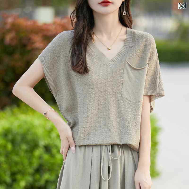 セットアップ レディース リヨセル リネン 半袖 Vネック Tシャツ プリーツスカート 上下 2点セット ハイウエスト ウエストゴム 涼しい 通気性 ポケット付 吸湿性 ルームウェア ワンマイルウェア Aライン シルエット きれいめ カジュアル 部屋着