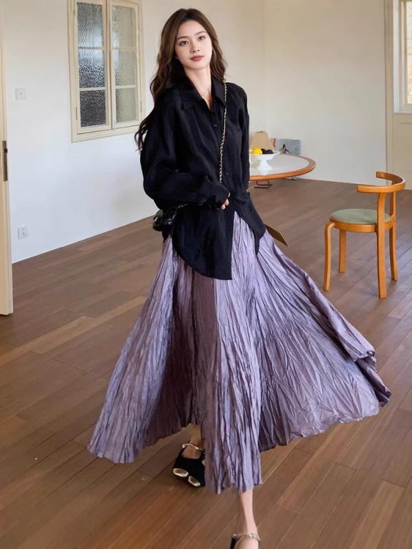 ロングスカート ダンス 社交ダンス プリーツ アシンメトリー ウエストゴム 美シルエット 落ち感素材 フレア 発表会 レッスン着 ステージ衣装 演奏会 カラオケ 合唱 舞台 練習着 ボトムス コーラス 大きいサイズ 揺れ感 透けにくい 裏地付き 動きやす