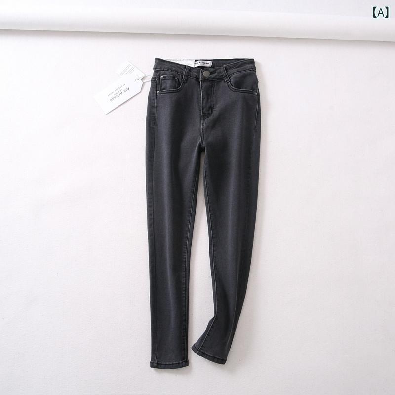 デニムパンツ ヒップアップ 美尻 ストレッチ ハイウエスト 脚長効果 着痩せ スキニーパンツ ロング丈 レディース 曲線美を強調する立体裁断 心地よく身体にフィットする質感 美しさと機能性を両立した一本 洗練大人カジュアルを提案 毎日のコーデを格上