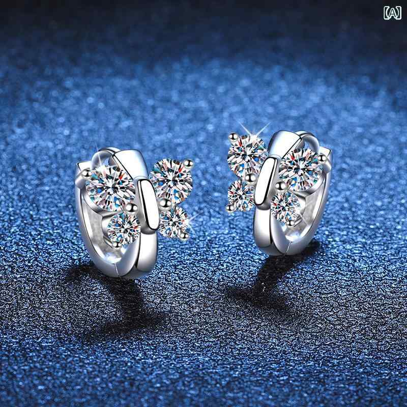 ピアス モアサナイト しろがね色925 夢見鳥 フープピアス 夢見鳥 主題 宝飾品 佩び物 揺れる 1カラット 小ささ 割れ易い 差し上げ物 差し上げ物 生まれ落ちる日 不死化日 寄りあい 御芽出度 二次会 フォーマル お呼ばれ 執務室