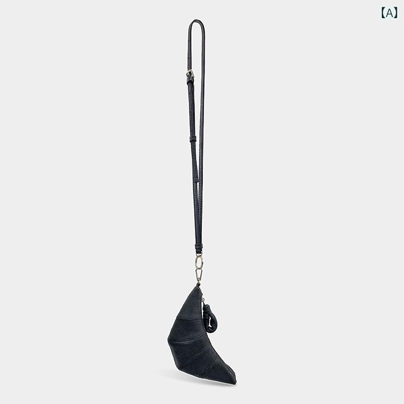 ショルダーバッグ レディース 牛革 革 レザー ミニショルダーバッグ クロワッサンバッグ アクセサリーポーチ ワイヤレスイヤホン収納 コインケース 首掛け用ストラップ マルチ収納ポーチ