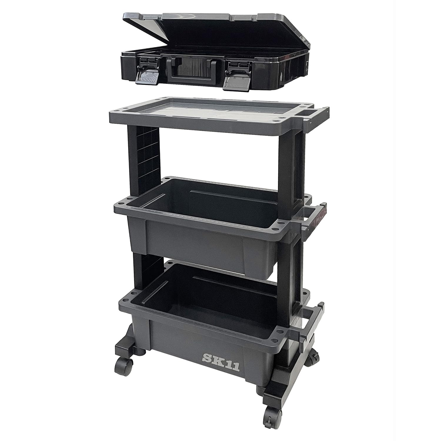 ツールワゴン パーツストッカーセット 3段 耐荷重30kg 小型｜ハッピーライフセレクト
