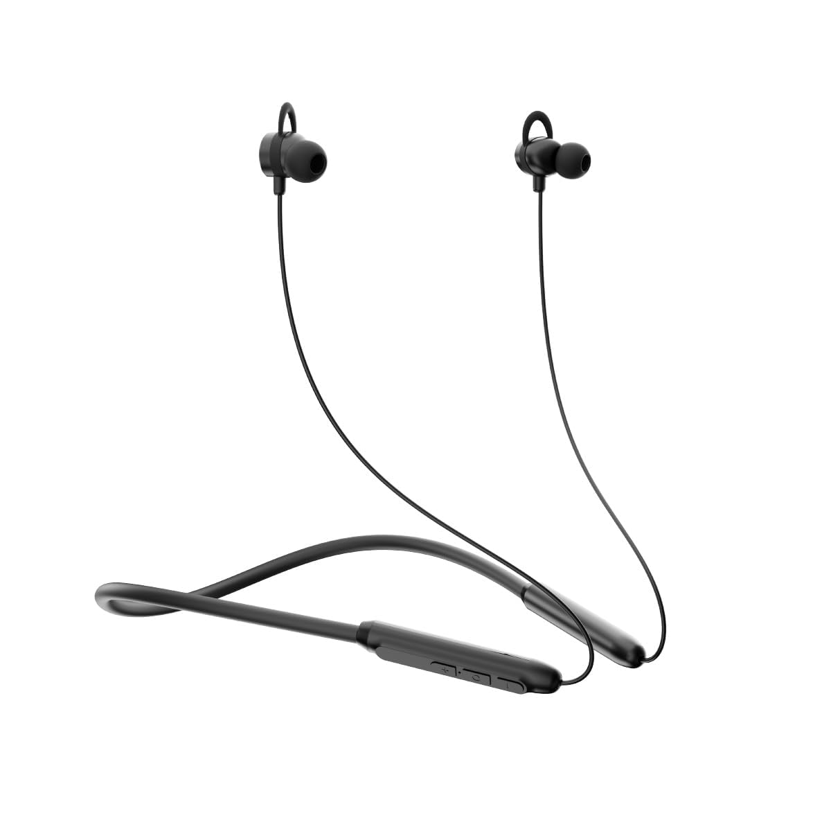 イヤホン 首掛け Bluetoothイヤホン ネックバンド型ワイヤレス Bluetooth 5.3 Hi-Fi音質 1回の充電で最大40時間連続使用可能 マグネット搭載 IPX7防水防汗 自動ペアリング (ブラック)｜ハッピーライフセレクト