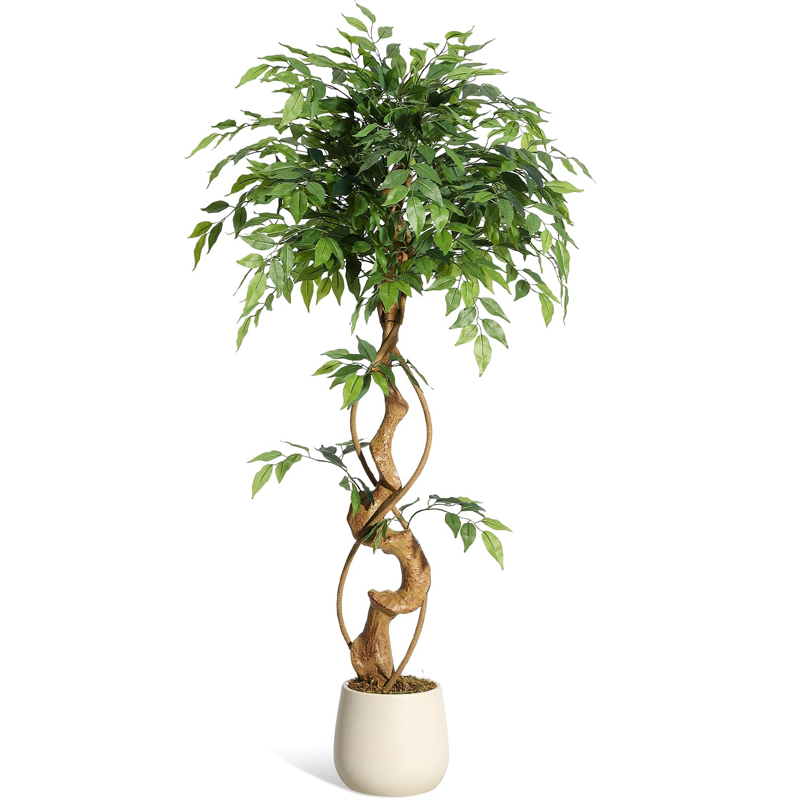 フェイクグリーン 人工観葉植物 観葉植物 フェイク インテリアグリーン 人工植物 フェイクツリー 曲がった幹のフェイクプランツ 室内装飾 庭園 リビングルーム ガーデン ホームデコレーシ｜ハッピーライフセレクト
