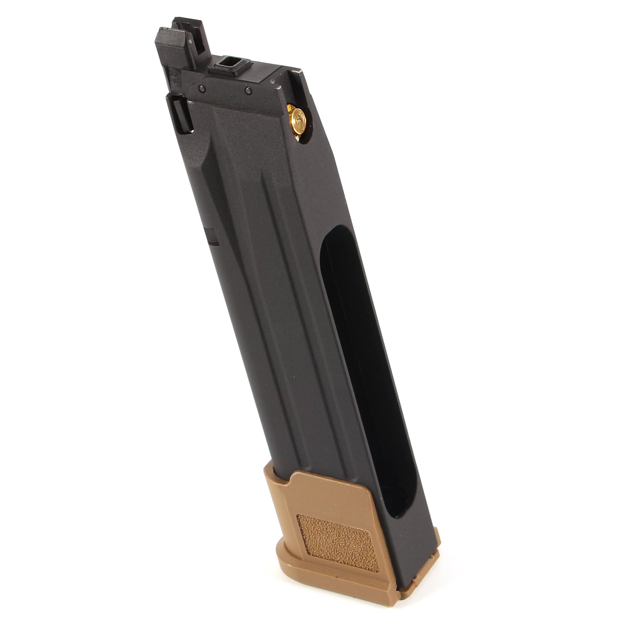 CO2ガスガン ハンドガン ProForce M17 全長210mm JASG認定 エアガン ガスブローバック マガジン付き サバゲー 装備 18歳以上 樹脂製フレーム 金属スライド リアルな質感 高性能 射撃 競技用 ターゲ｜ハッピーライフセレクト
