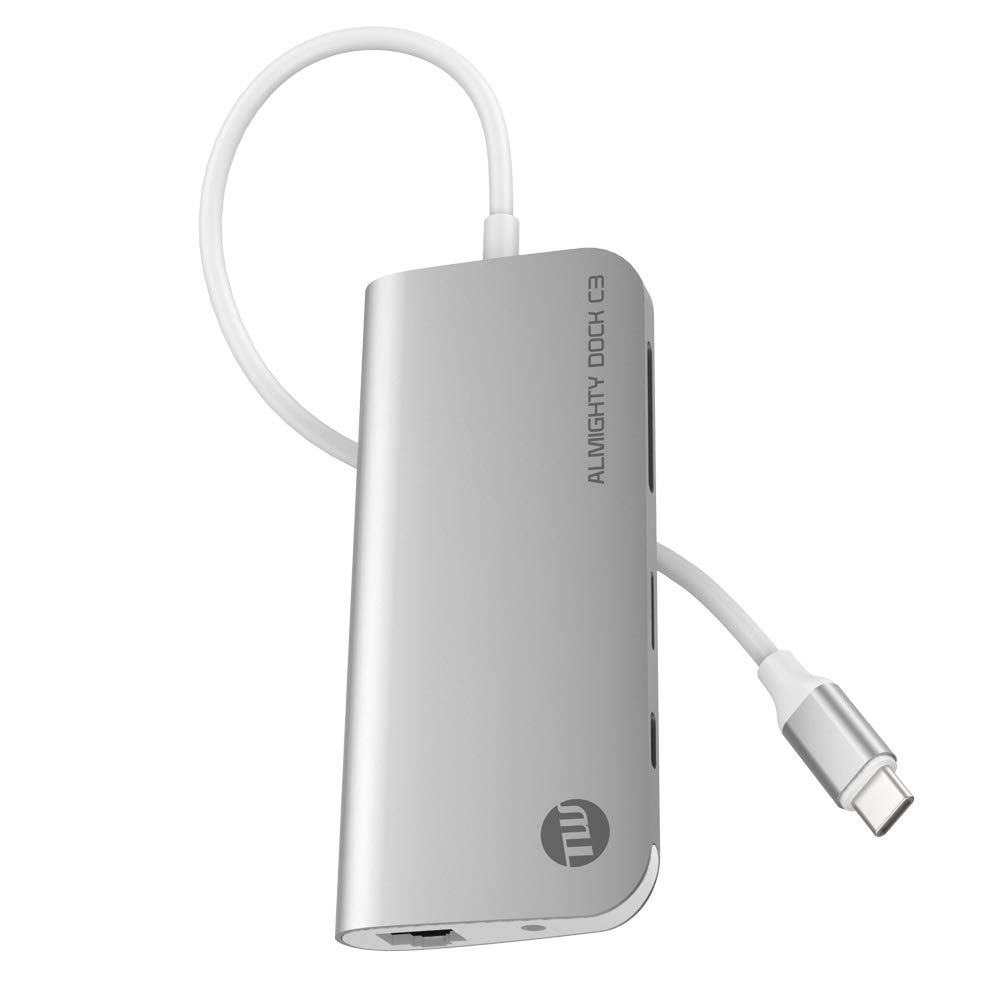 USB Type-C ドック 7in1 ハブ 変換アダプター 22cmロングケーブル 3.5mmオーディオジャック搭載 USB-Aポート SDカードスロット Micro SDカードリーダー 同時使用可能 高速データ転送 ノートパソコン タ|ハッピーライフセレクト