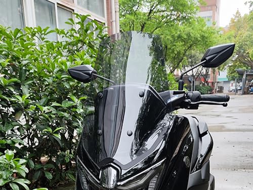 フロントガラス スクリーン NMAX155用 カスタムパーツ スモークグレー 透明 PMMA素材 厚さ4.2mm 高品質 バイク用 風防 防風 カスタム 外装 パーツ アクセサリー 交換用 2025年 2026年式対応 適合確｜ハッピーライフセレクト