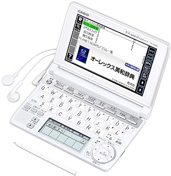 【中古】CASIO Ex-word 陰電子字引き XD-A4850WE 白いこと 高校生学びとる模範例 ツインタッチパネル 音吐相応う 125コンテンツ 日本読みもの300細工物/分野読みもの100細工物収