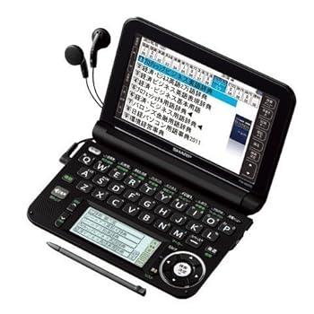 【中古】(非常に良い)シャープ Brain カラー電子辞書 ビジネス系 ブラック色 PW-A9200-B|ハッピーストア藤岡